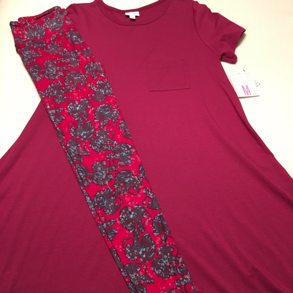 NWT LuLaRoe Berry Colored Carly—Dress Only